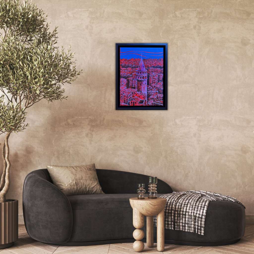 Galata Kulesi Yağlı Boya Tablo