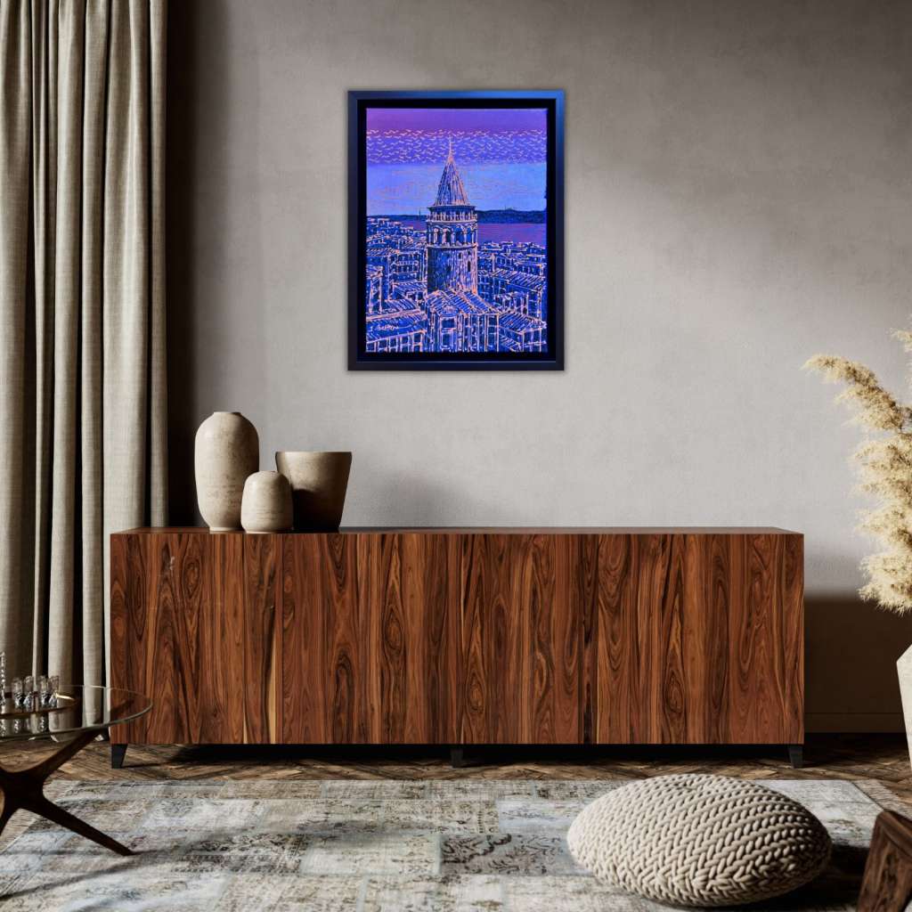 Galata Kulesi Yağlı Boya Tablo