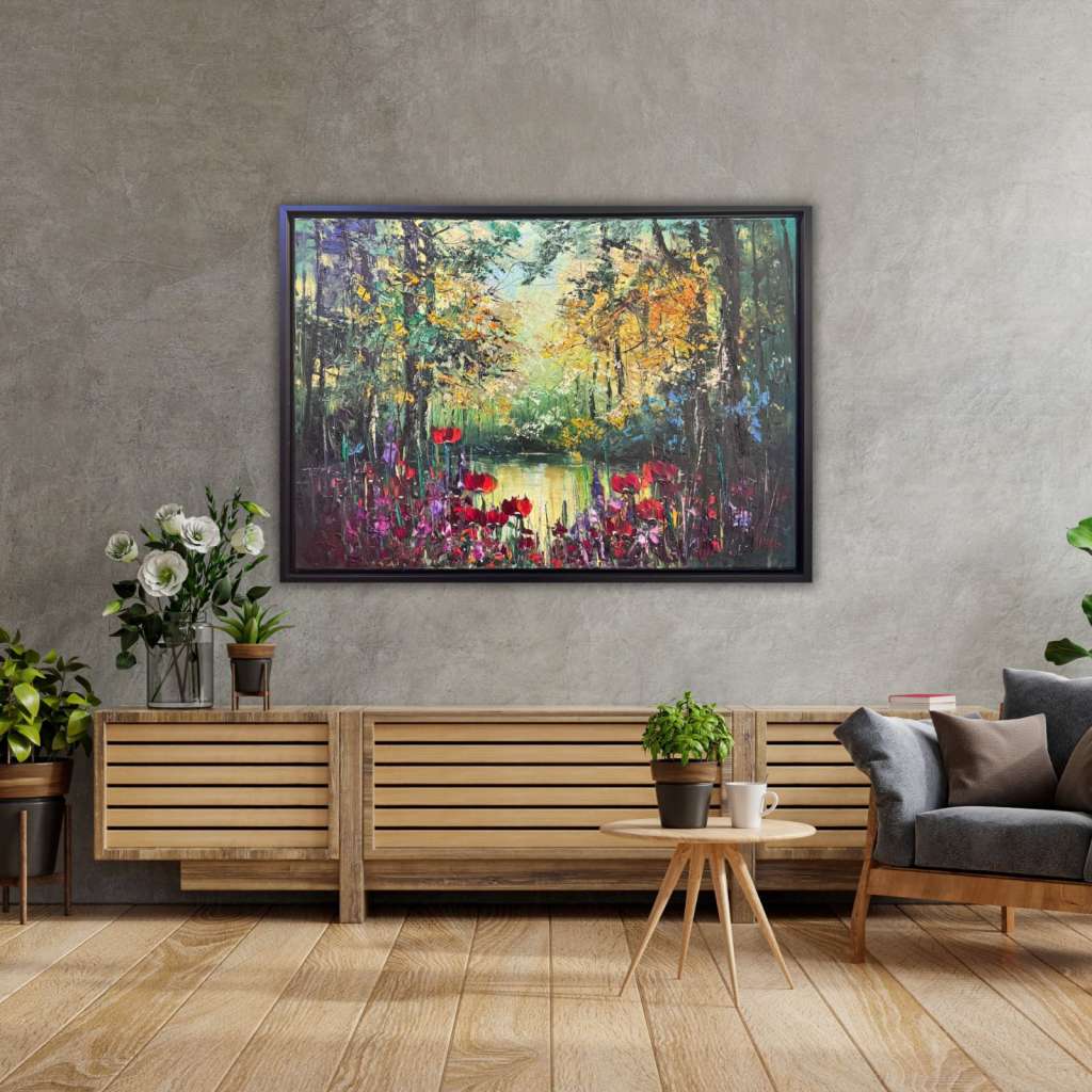 Ormanda Gelincikler Yağlı Boya Tablo