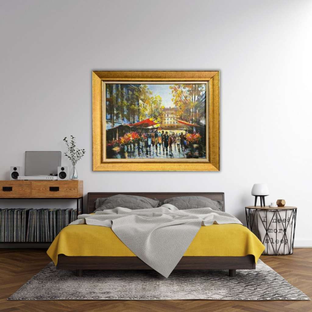 Modern Şehir Yağlı Boya Tablo 