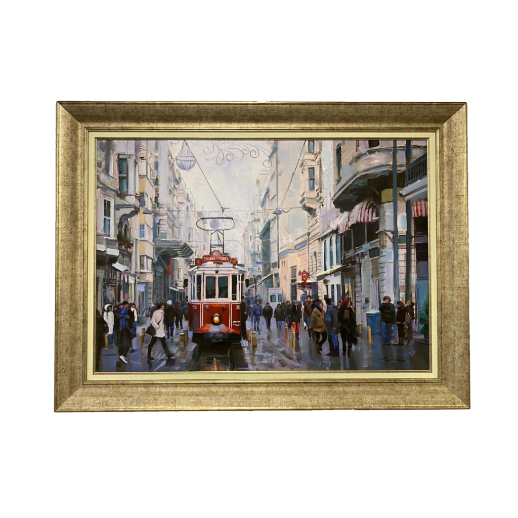 Taksim Tramvay Yağlı Boya Tablo