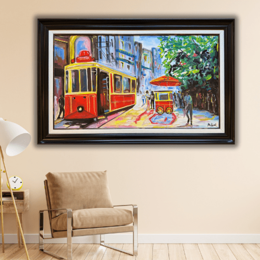 Taksim Tramvay Yağlı Boya